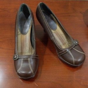 Holly chocolate brown women's heels